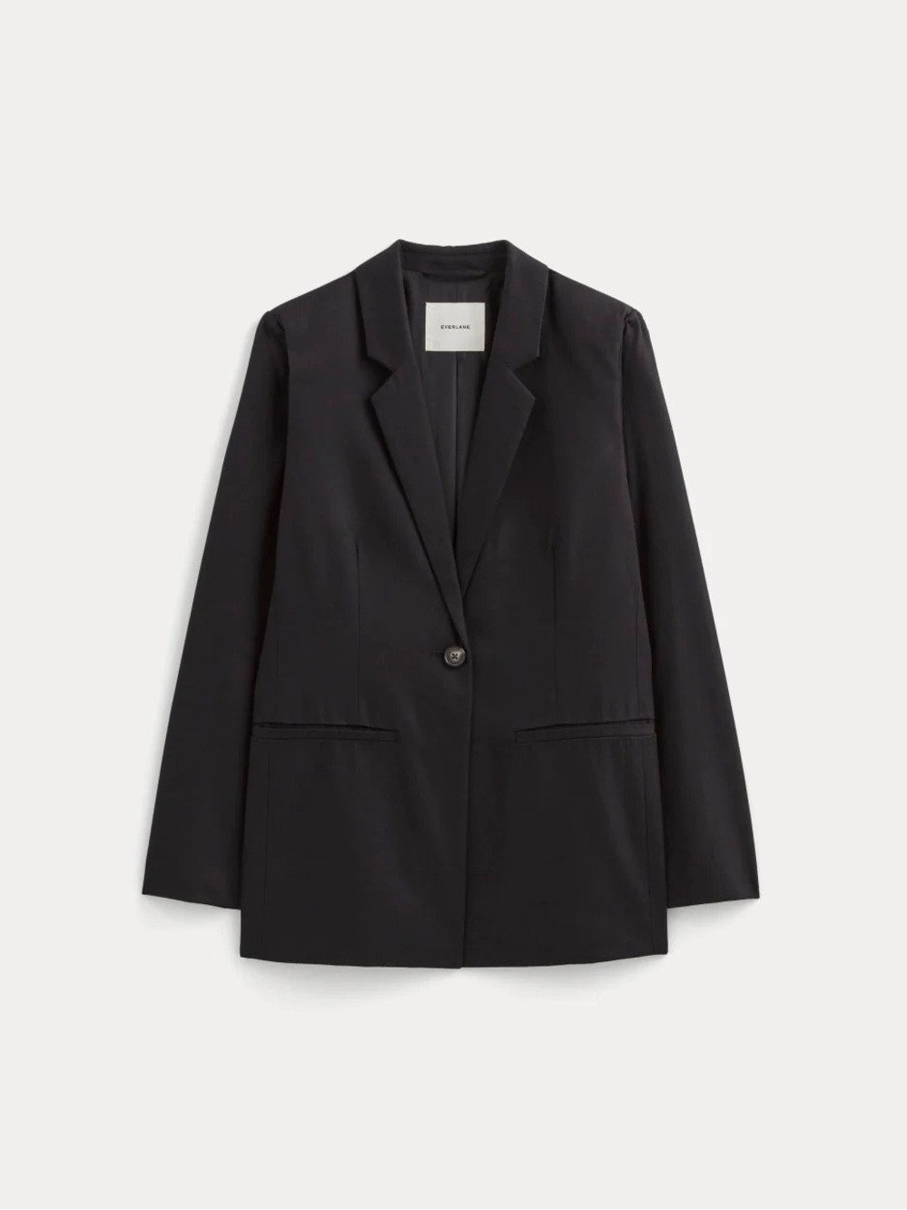 Everlane The Relaxed Blazer in Buttersmooth in black size 4